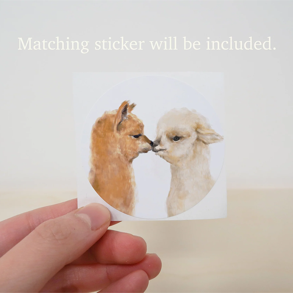Triple Studio Alpacas in Love Card
