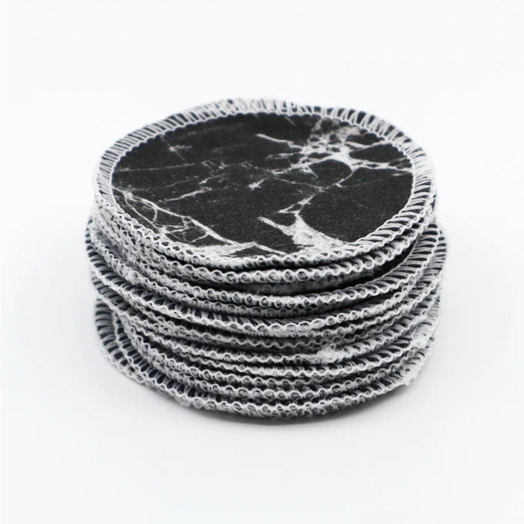 Freon Collective Black Marble Cotton Rounds