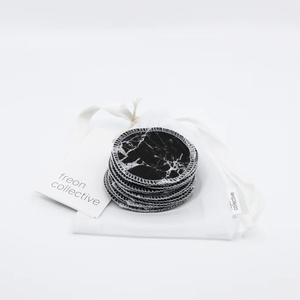 Freon Collective Black Marble Cotton Rounds