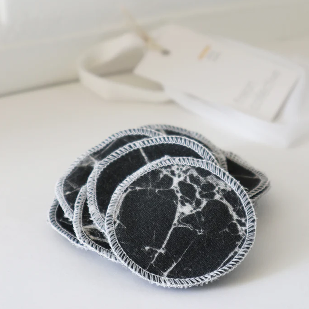 Freon Collective Black Marble Cotton Rounds