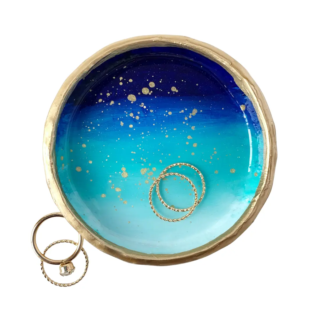 YFL Blue Ombre Ring Dish