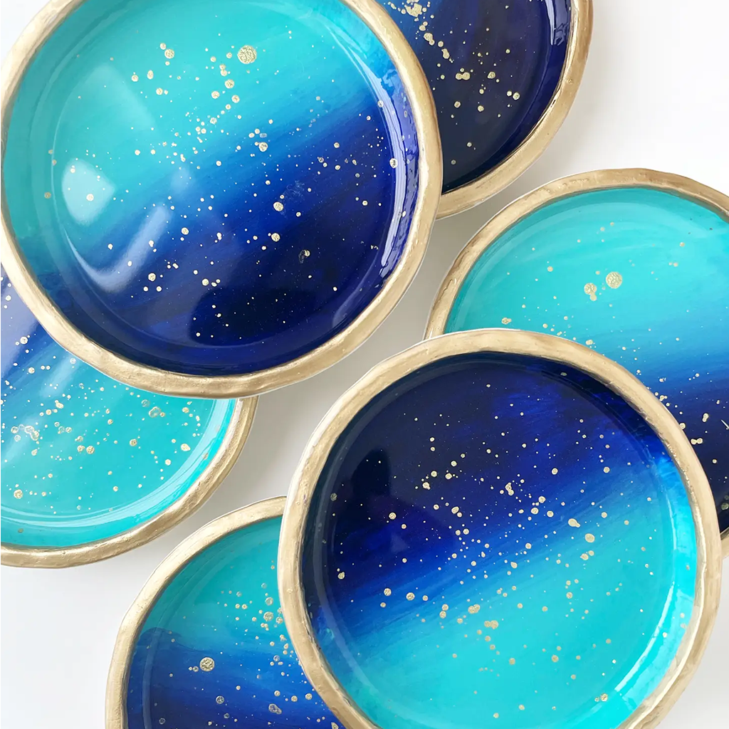YFL Blue Ombre Ring Dish