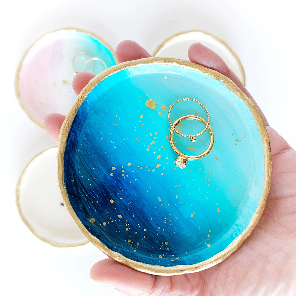 YFL Blue Ombre Ring Dish