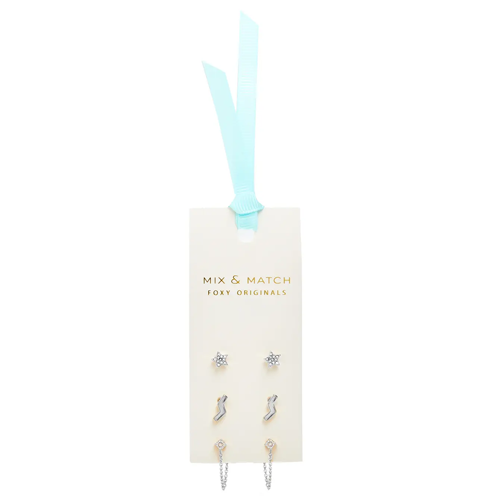 Foxy Originals Bowie Stud Set Silver