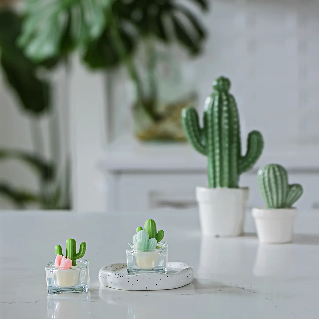 ZOETSTUDIO Cactus and Succulent Tealight Candle