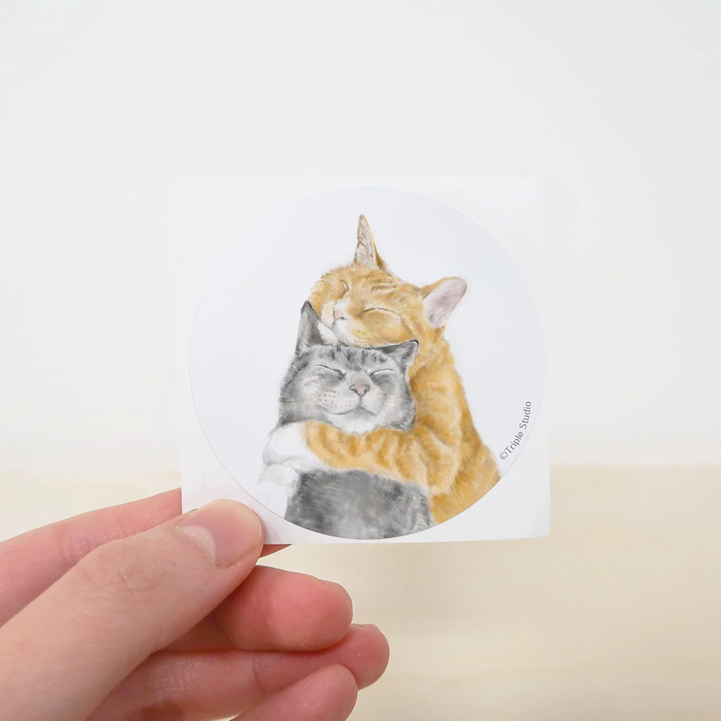 Triple Studio Cat Snuggles Card