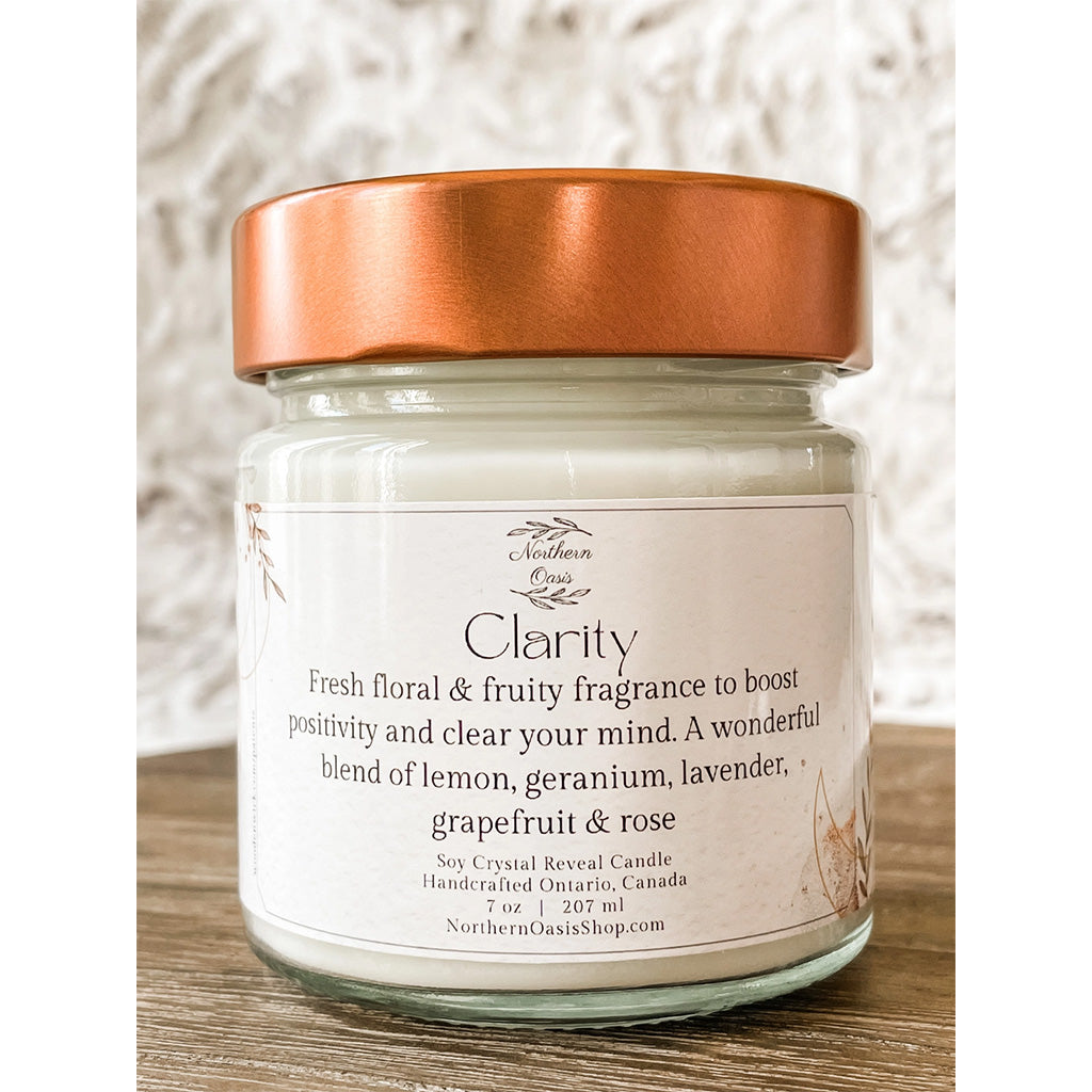 Northern Oasis Clarity Crystal Reveal Candle