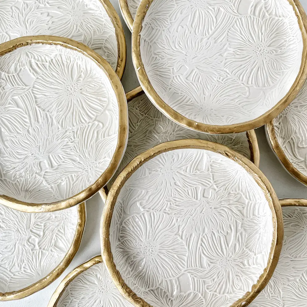 YFL Floral Impressions Ring Dish