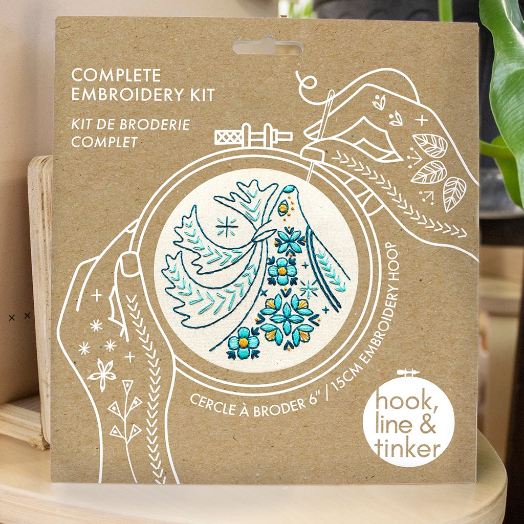 Hook Line and Tinker Folk Caribou Complete Embroidery Kit