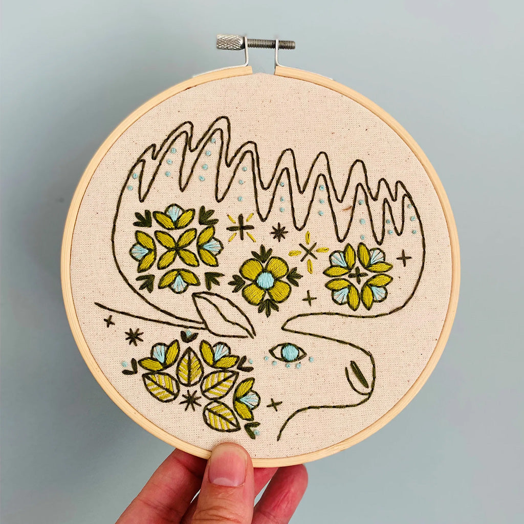 Hook Line and Tinker Folk Moose Complete Embroidery Kit