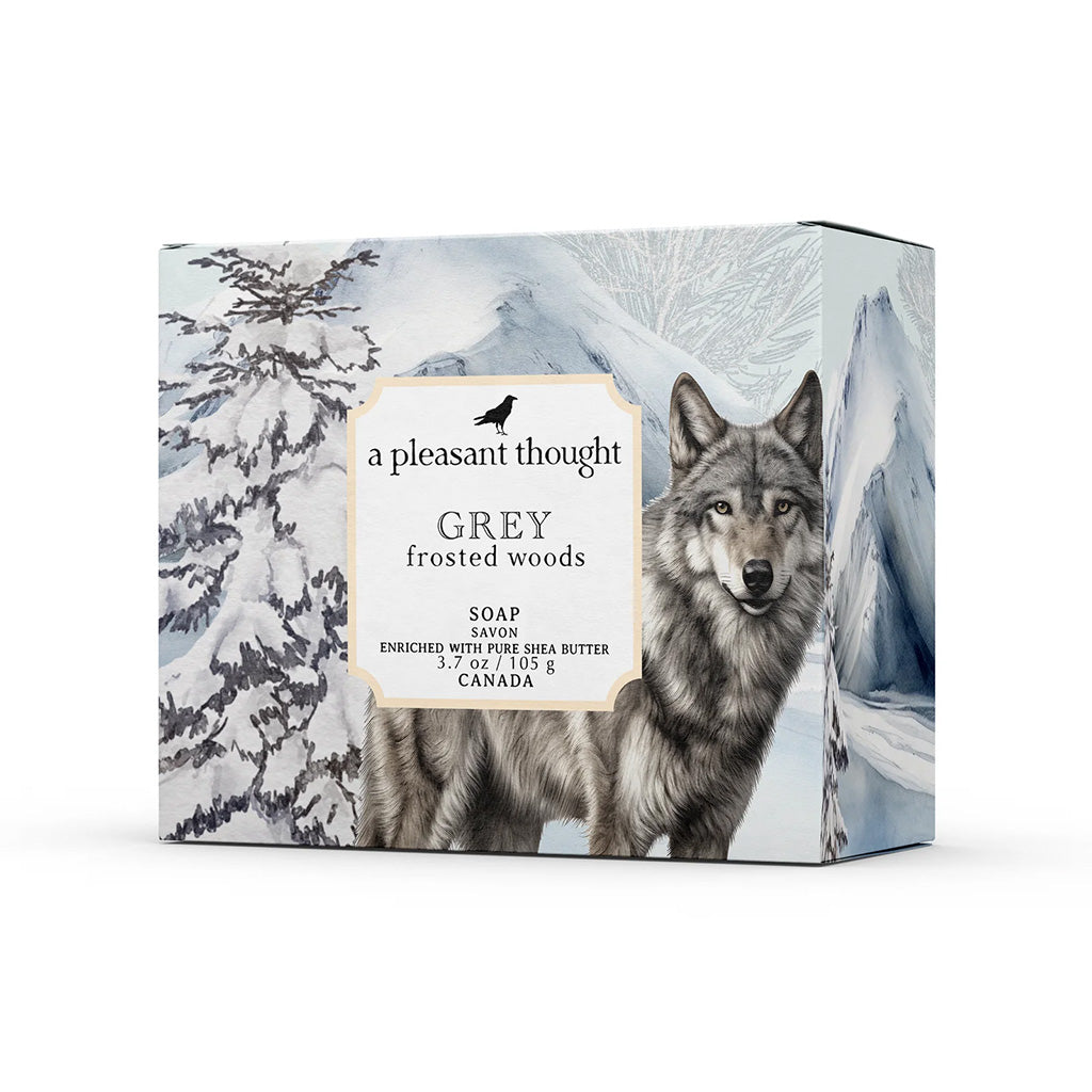 A Pleasant Thought Grey Frosted Woods Soap Bar