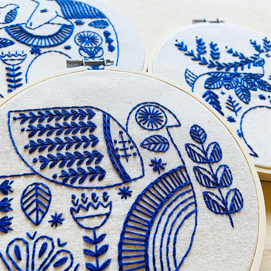 Hook, Line & Tinker Hygge Dove Complete Embroidery Kit