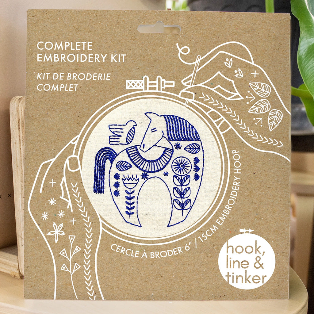 Hook, Line & Tinker Hygge Horse Complete Embroidery Kit