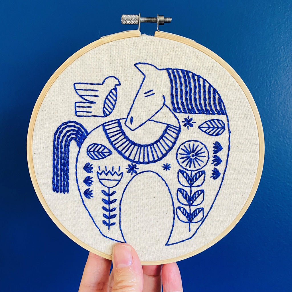 Hook, Line & Tinker Hygge Horse Complete Embroidery Kit