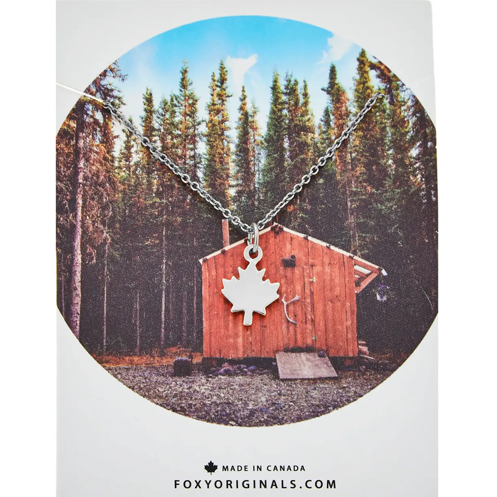 Foxy Originals Maple Leaf Necklace Silver