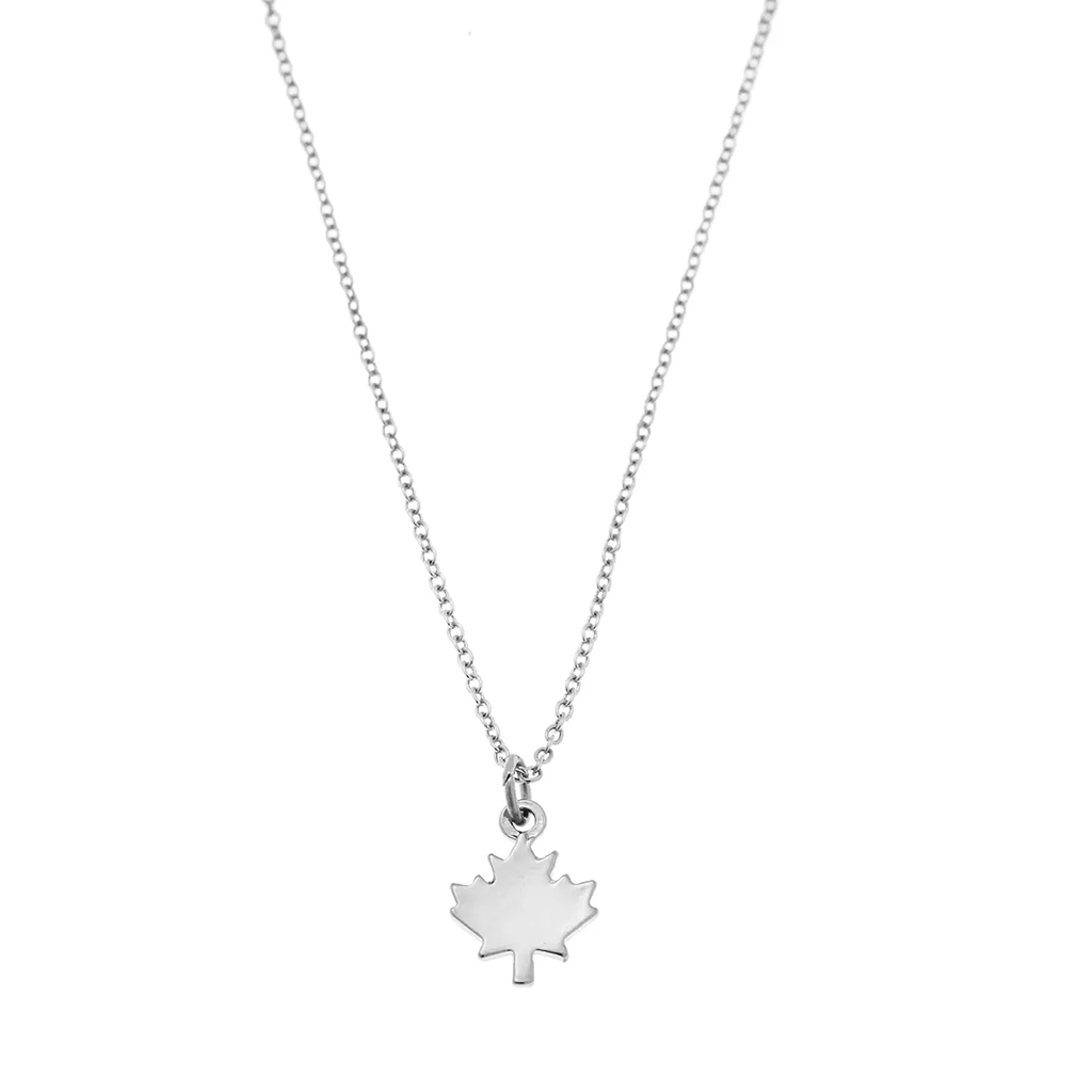 Foxy Originals Maple Leaf Necklace Silver