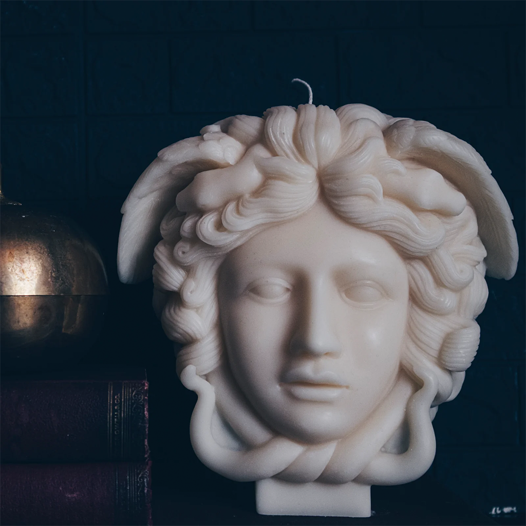 A Pleasant Thought Medusa Pillar Candle