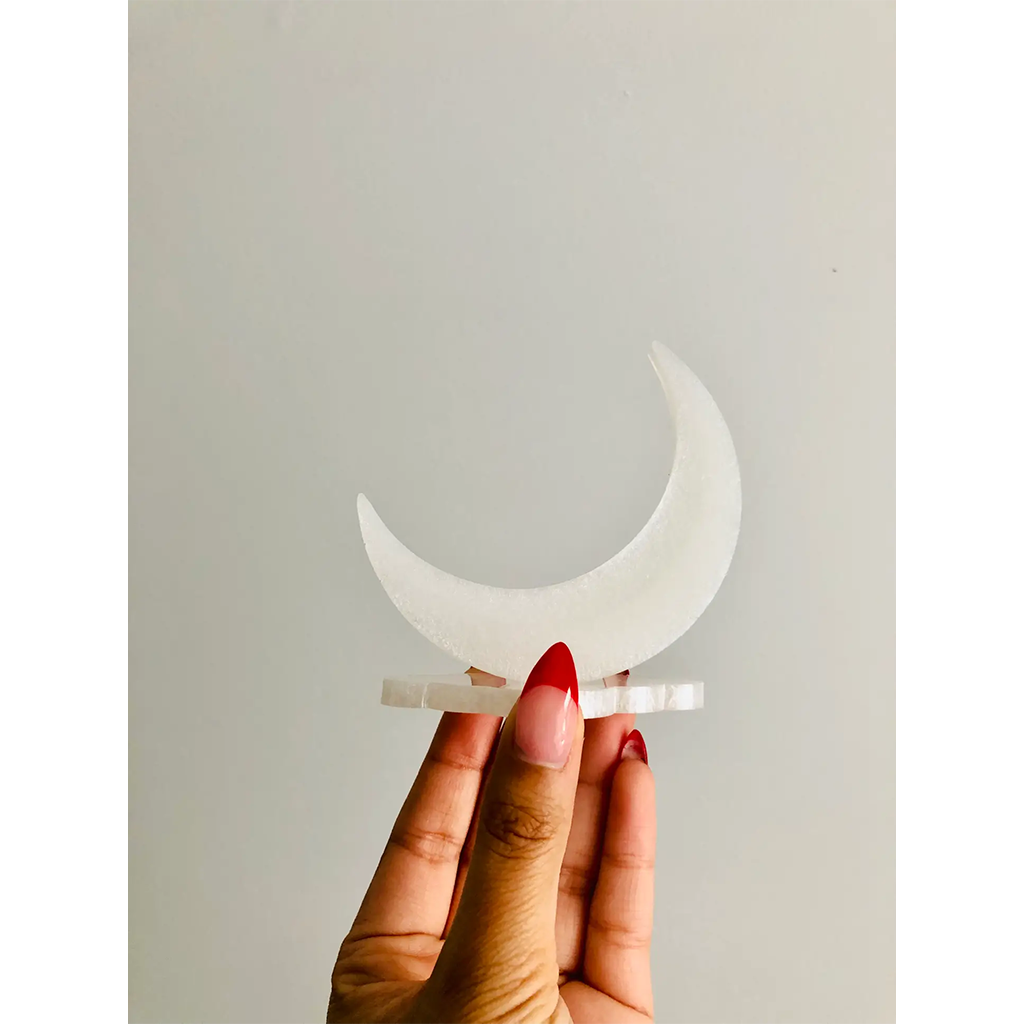 Sharlene Robertson Designs Metallic White Moon Ring Holder