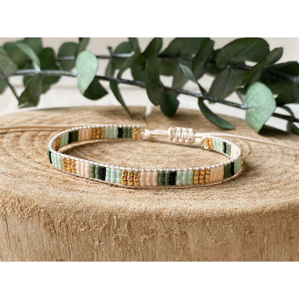 Agaveh Girl Mint Beaded Bracelet