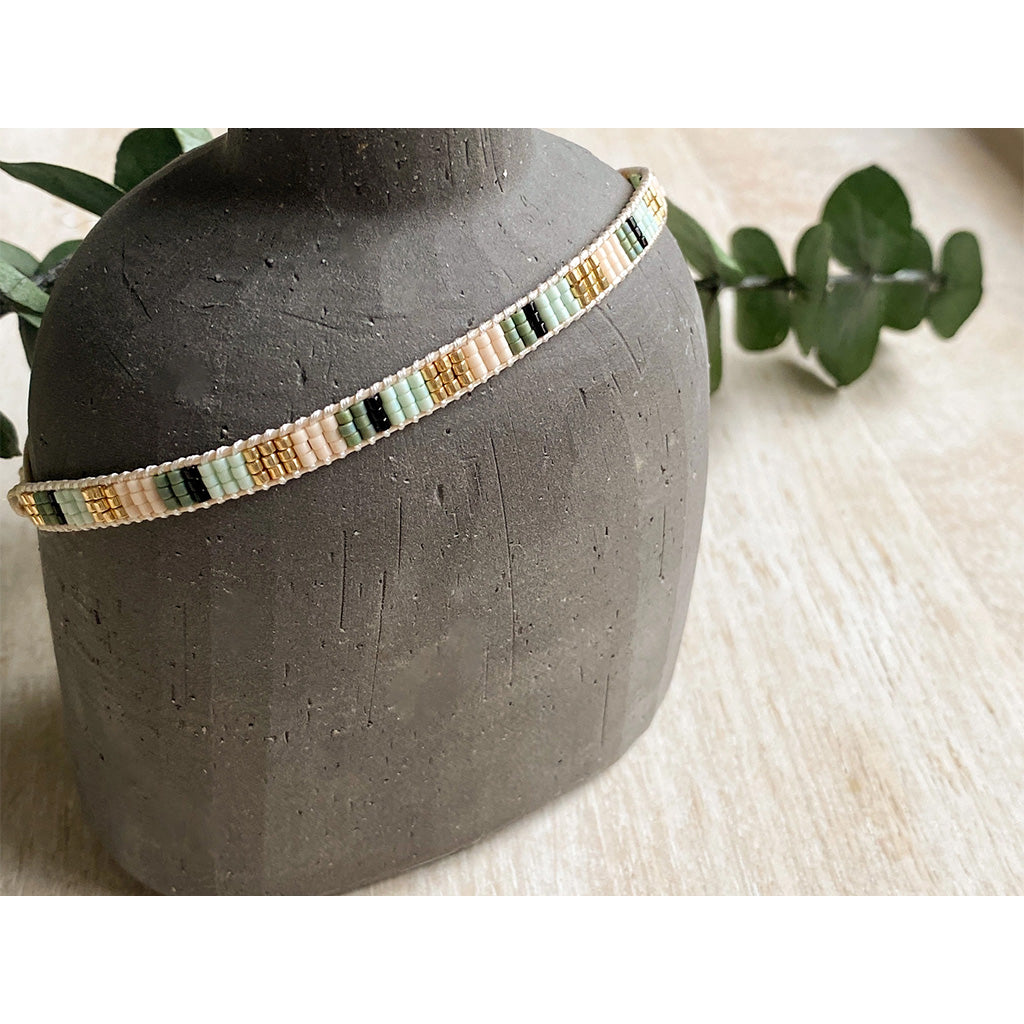 Agaveh Girl Mint Beaded Bracelet