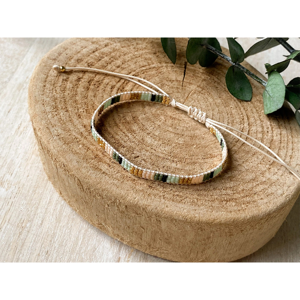 Agaveh Girl Mint Beaded Bracelet