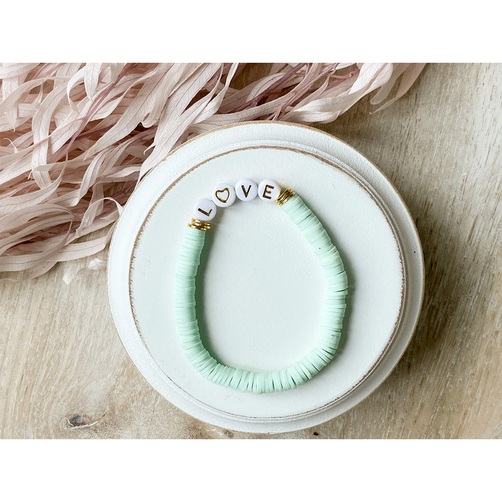 Agaveh Girl Minted Love Bracelet