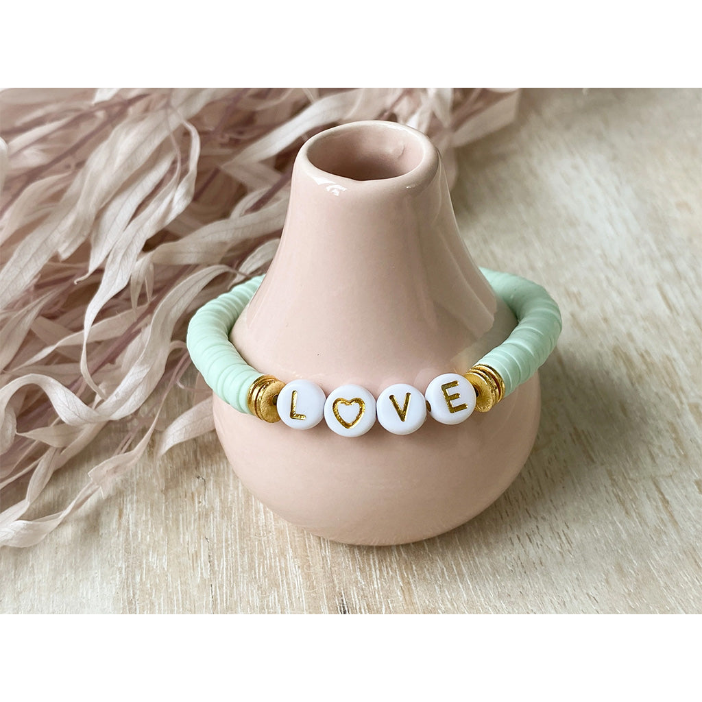 Agaveh Girl Minted Love Bracelet