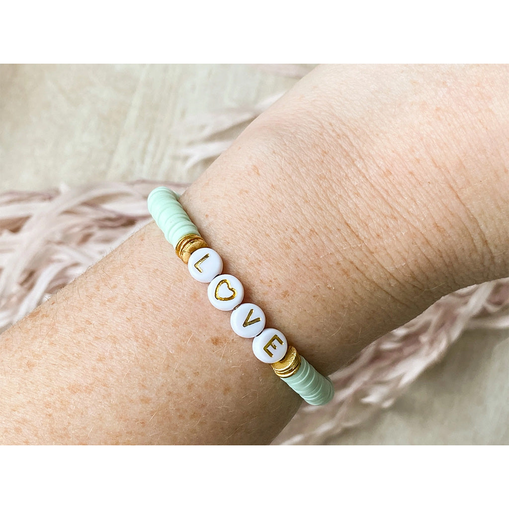 Agaveh Girl Minted Love Bracelet