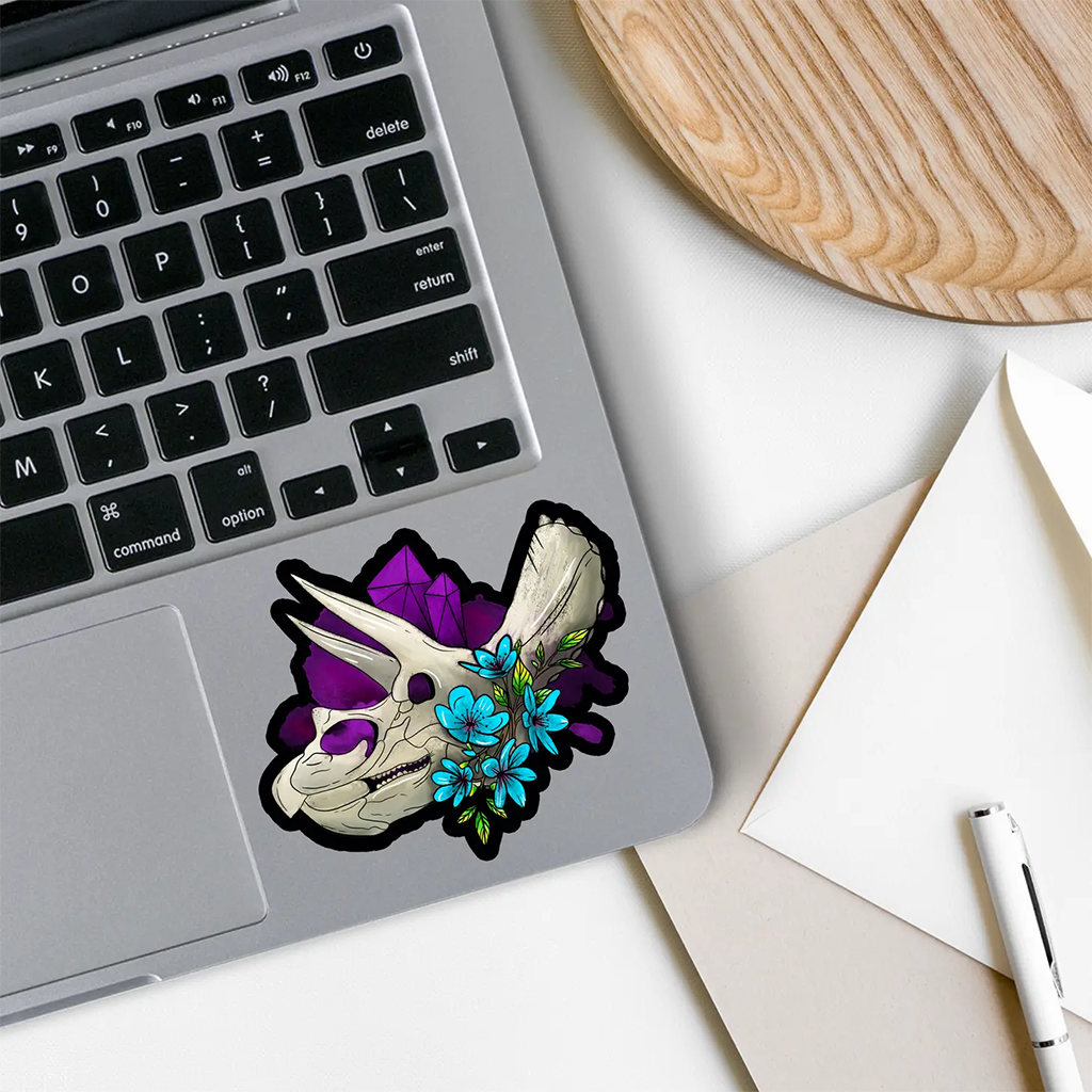 Rebel and Siren Oddities and Curiosities Dinosaur Skull Sticker