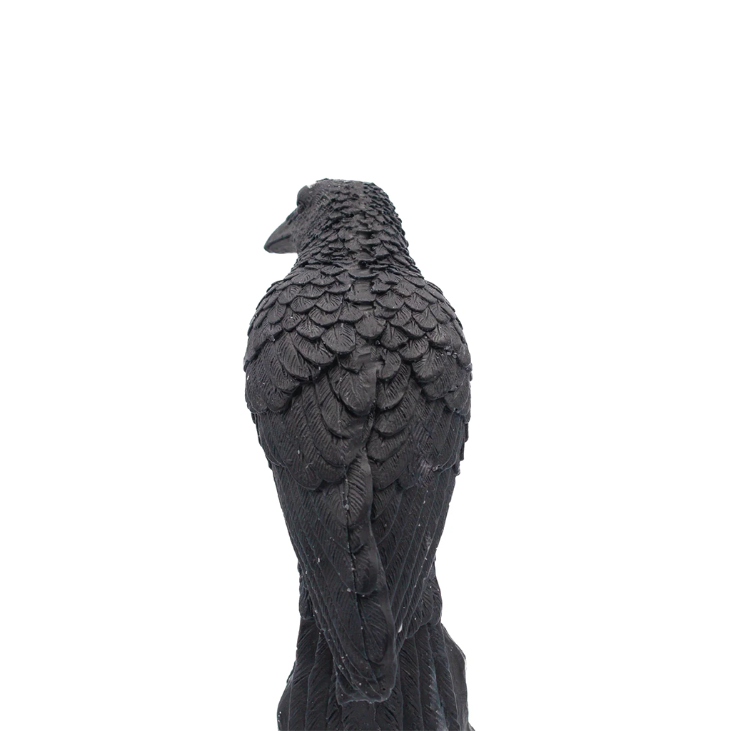 A Pleasant Thought Perched Raven Pillar Candle