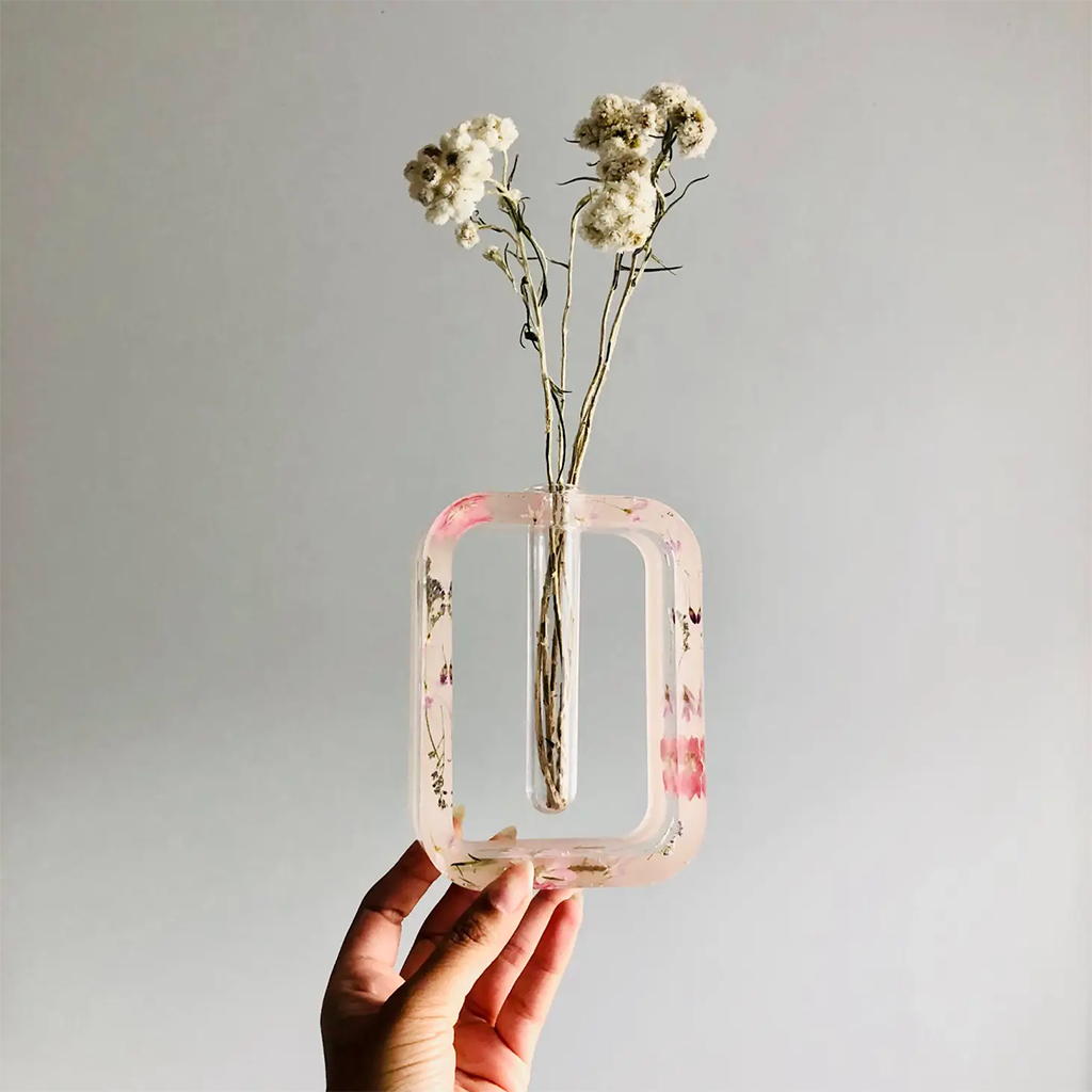 Sharlene Robertson Designs Pink Floral Rectangle Propogation Station