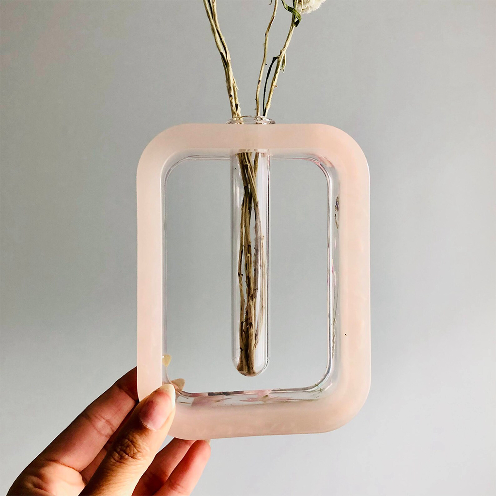 Sharlene Robertson Designs Pink Floral Rectangle Propogation Station