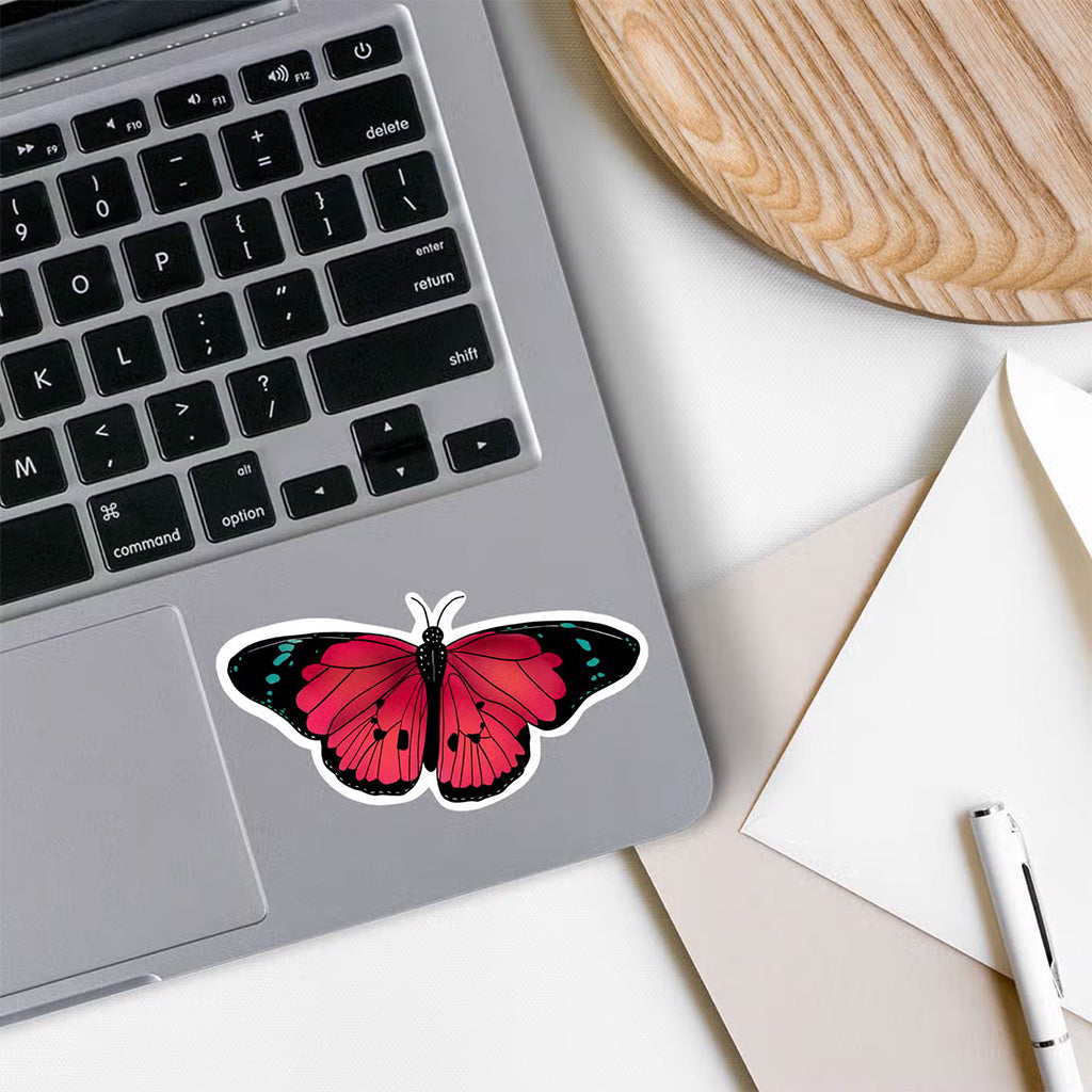 Rebel and Siren Pretty Pink Butterfly Sticker