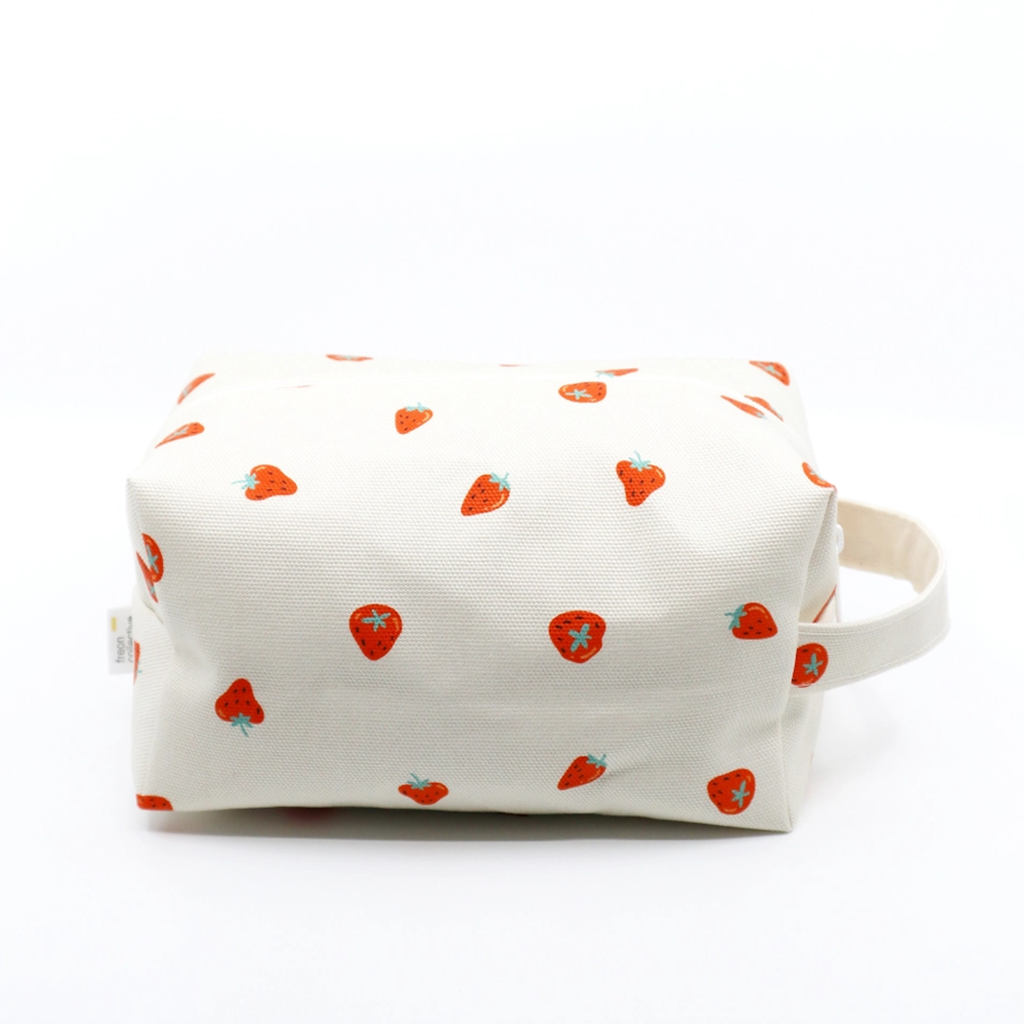 Freon Collective Strawberry Makeup Bag