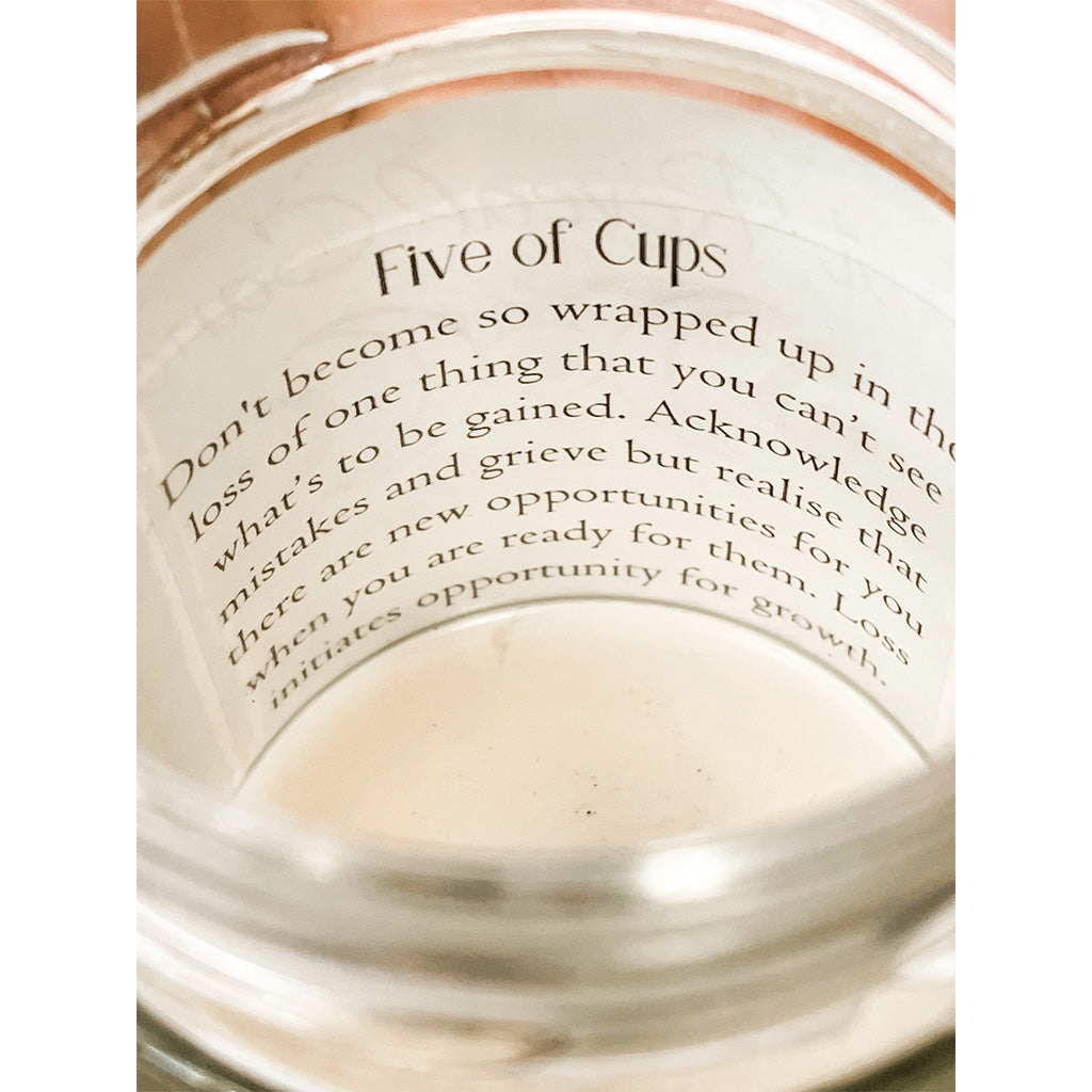 Northern Oasis Vanilla Tarot and Crystal Reveal Candle