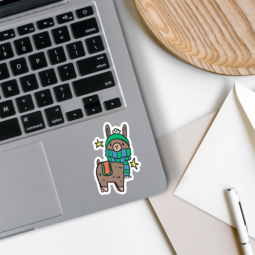 Rebel and Siren Winter Alpaca Vinyl Sticker