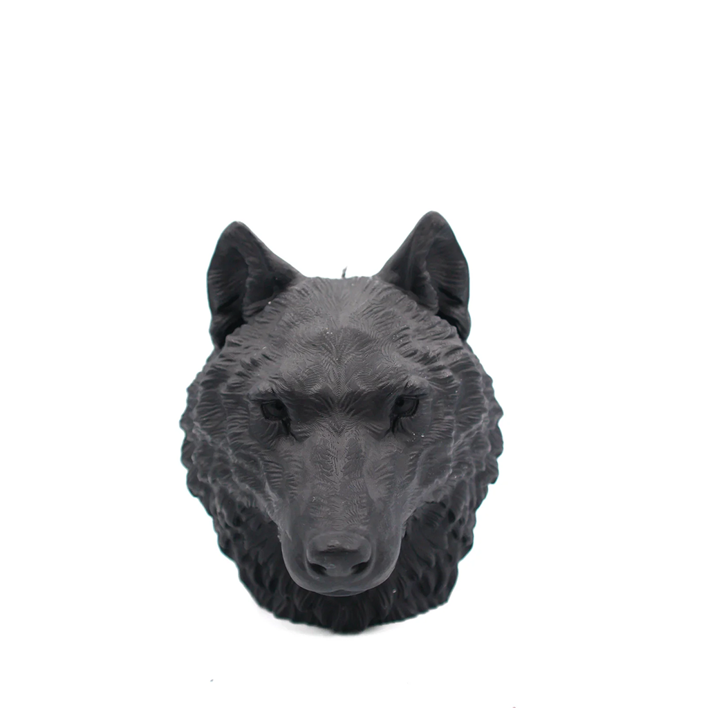 A Pleasant Thought Wolf Pillar Candle
