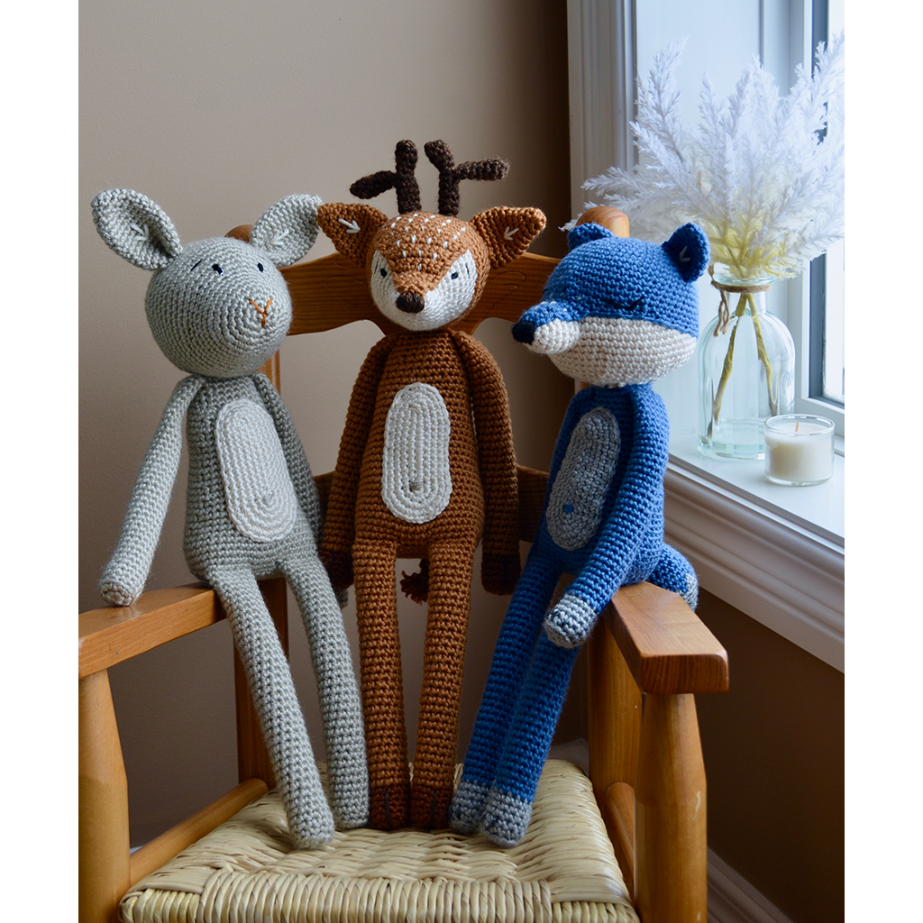 Berry Blue Beau the Wolf Stuffed Animal