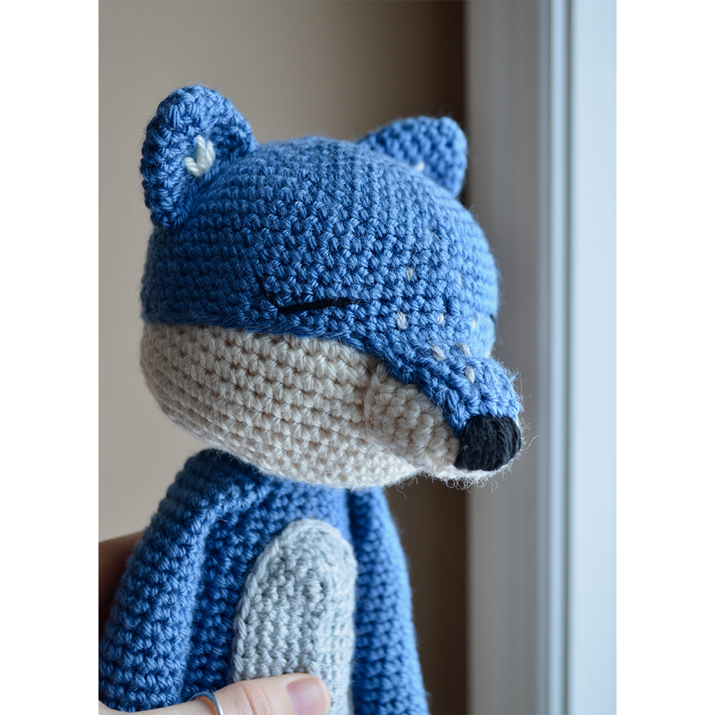 Berry Blue Beau the Wolf Stuffed Animal