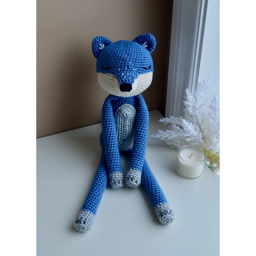 Berry Blue Beau the Wolf Stuffed Animal