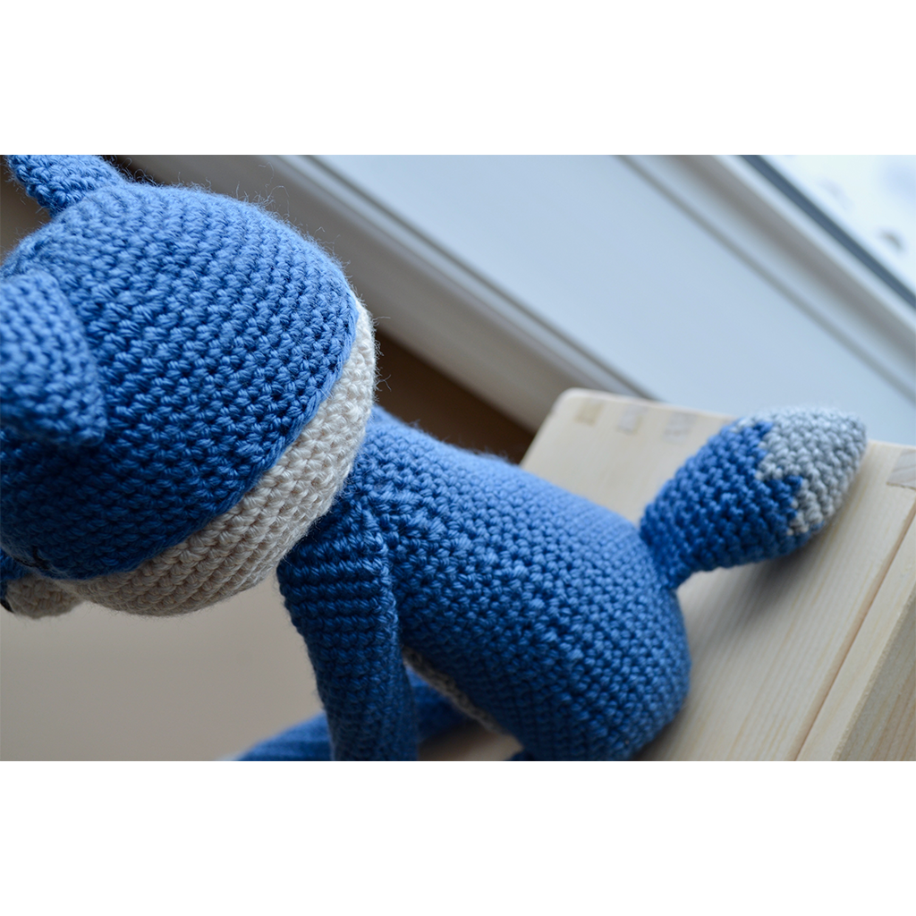 Berry Blue Beau the Wolf Stuffed Animal