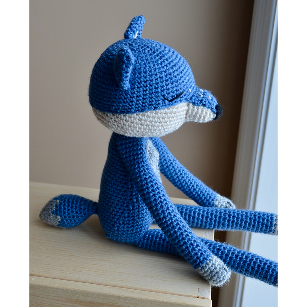 Berry Blue Beau the Wolf Stuffed Animal