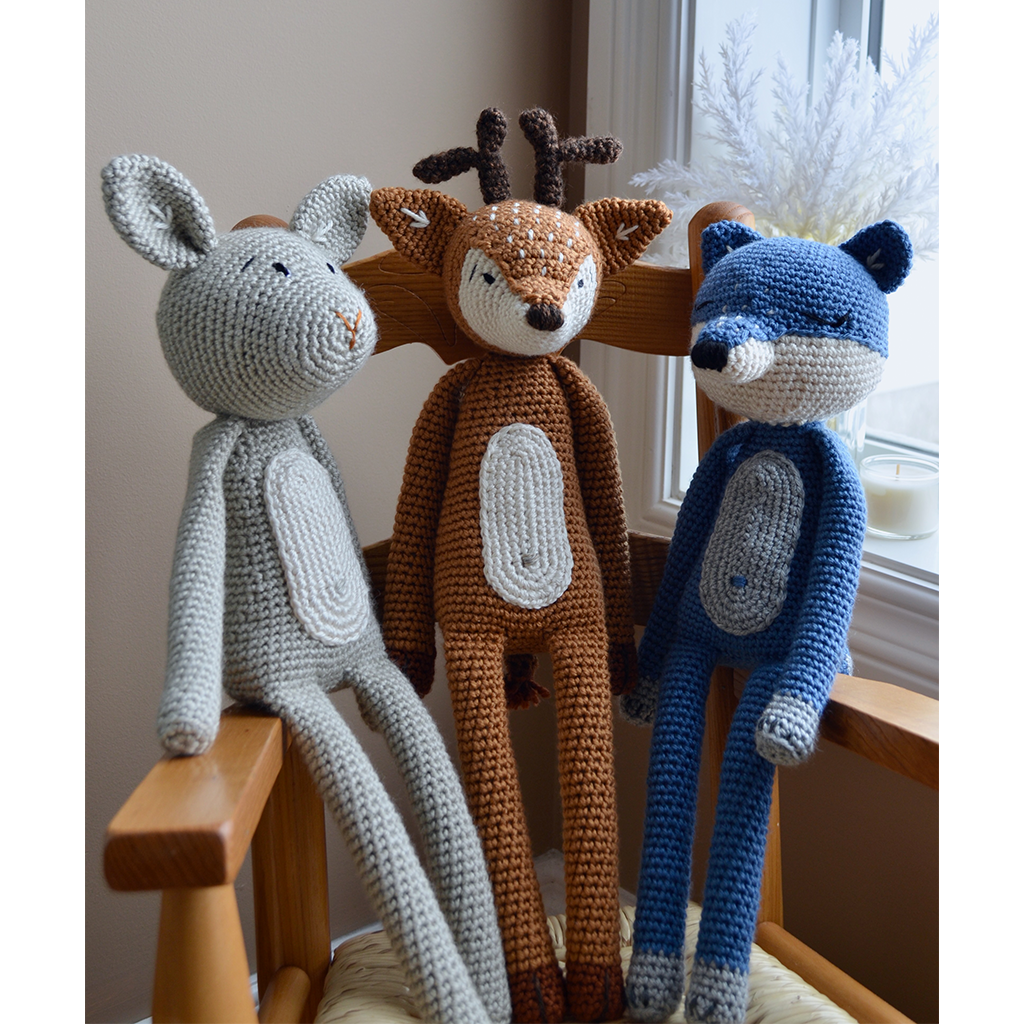 Berry Blue Jasmine the Hare Stuffed Animal