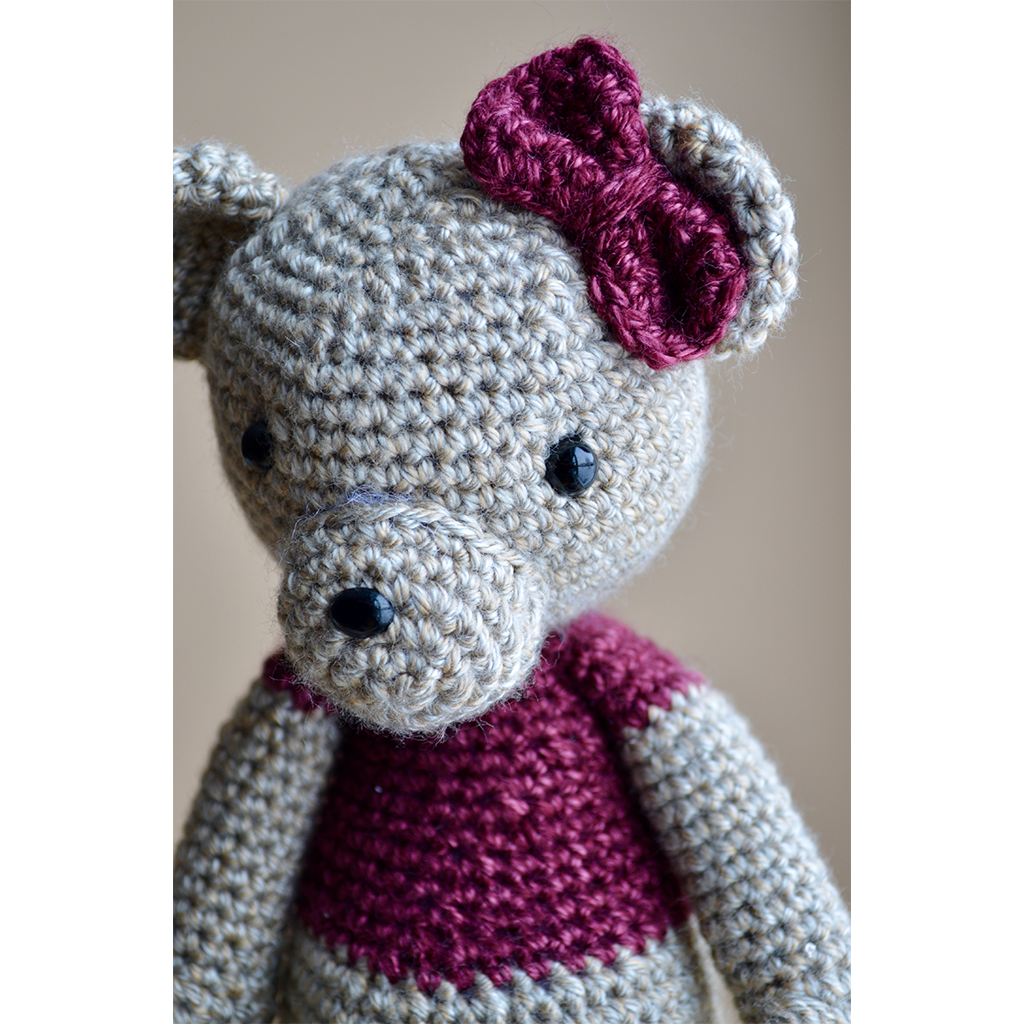 Berry Blue Lily the Bear Stuffed Animal
