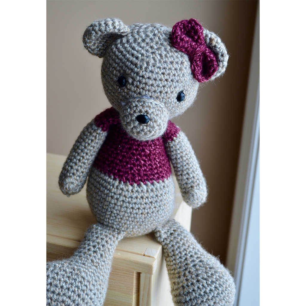 Berry Blue Lily the Bear Stuffed Animal