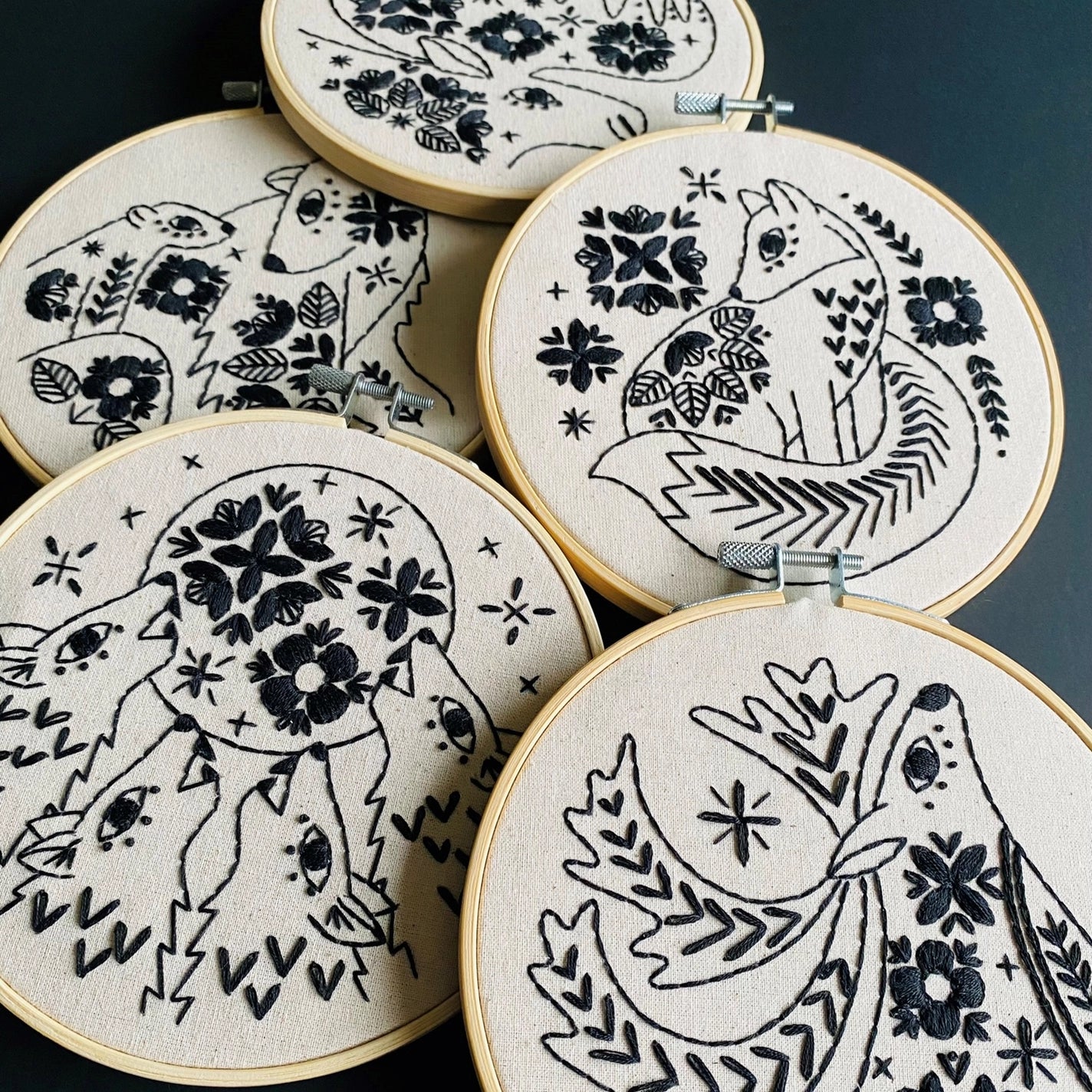 Hook, Line & Tinker Embroidery Kits