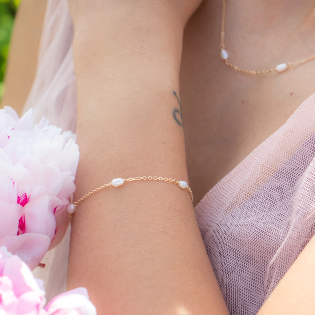 Emery and Opal Pearl Station Bracelet