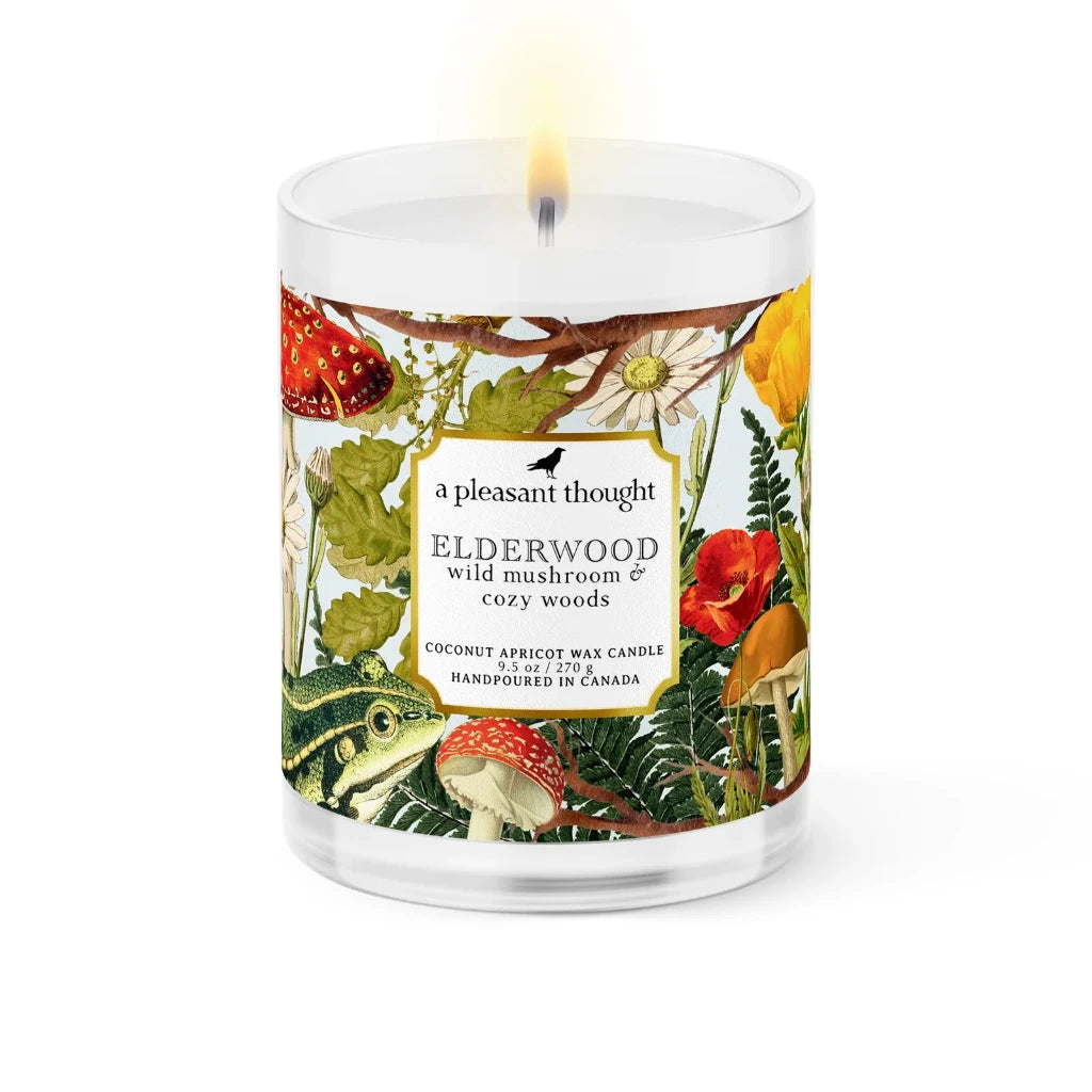 Elderwood ~ Wild Mushroom & Cozy Woods Candle