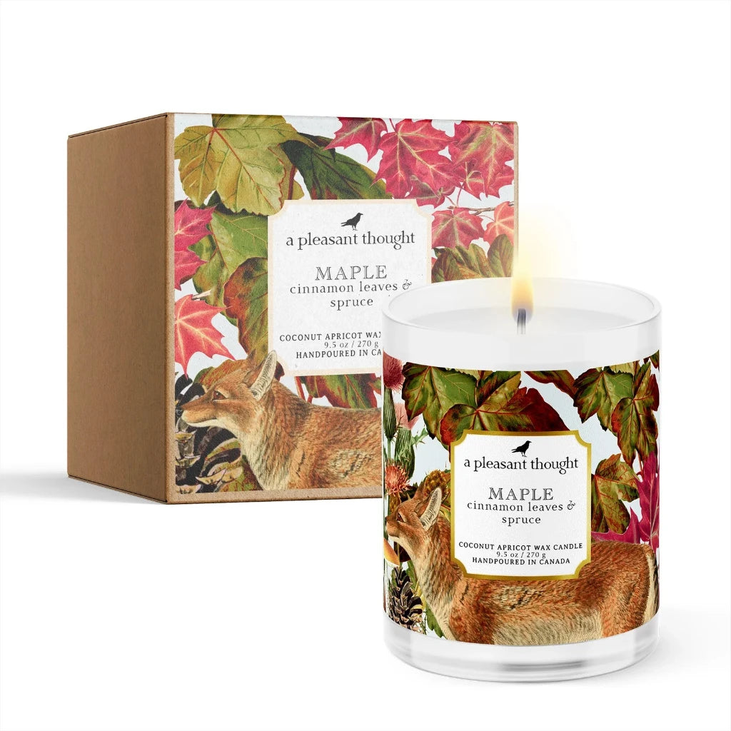 Maple ~ Cinnamon Leaves & Spruce Candle