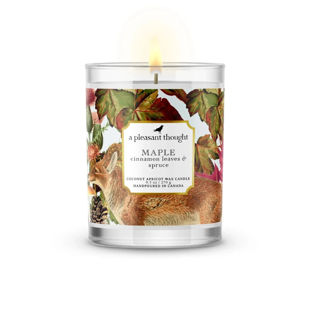 Maple ~ Cinnamon Leaves & Spruce Candle